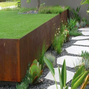 bordure acier corten 20 cm