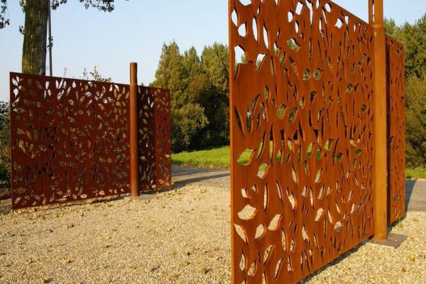 bordure metal corten